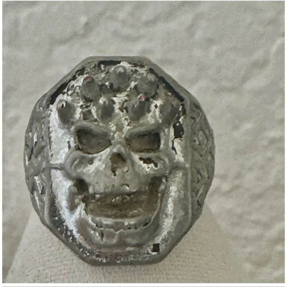 Vintage Skull Ring – Large Men’s Gothic Statement Ring